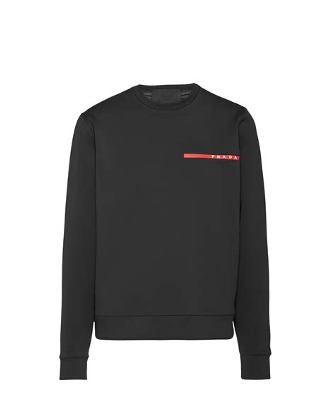 prada sweatshirt schwarz|Prada sweatshirt for men.